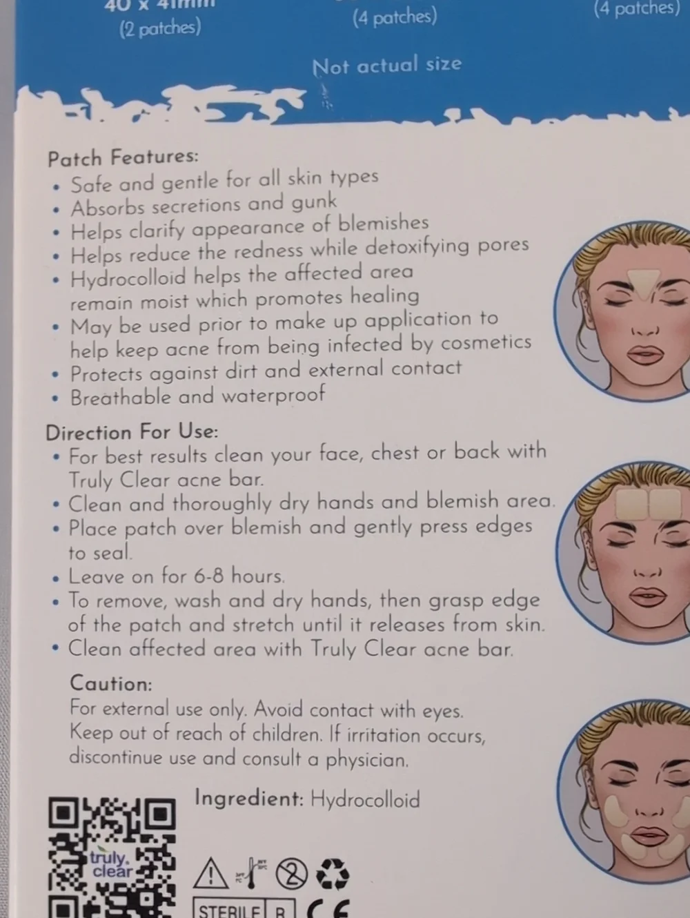 Truly Clear Plant Based Acne Fighting Zone Patches